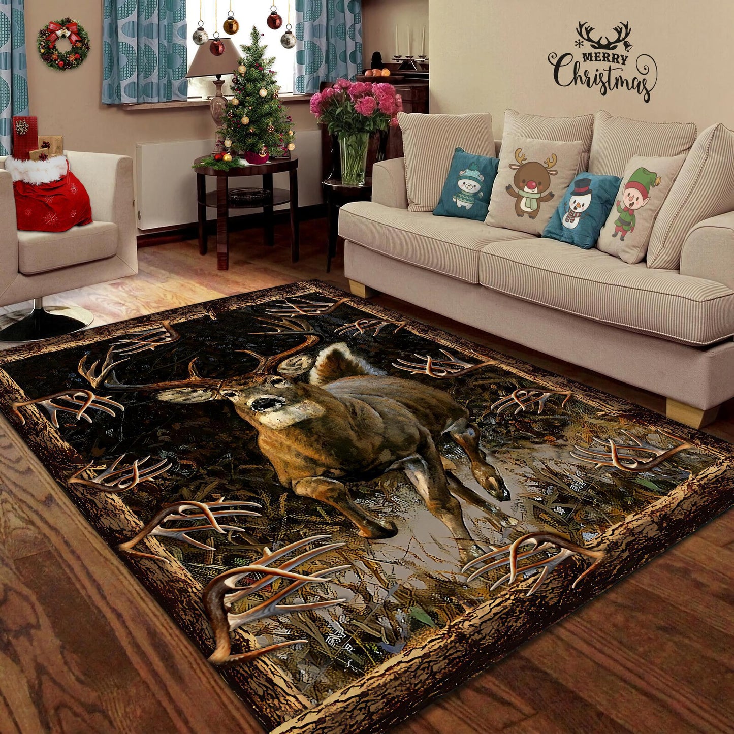 Deer Hunting 3D Rug LAM20100804-LAM