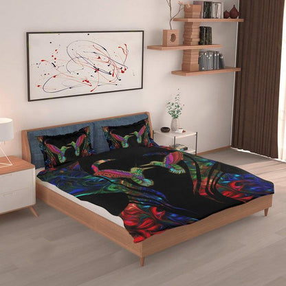 Colorful Hummingbird Bedding Set