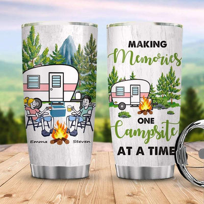 Campfire RV Trailer Beebuble Stainless Steel Tumbler