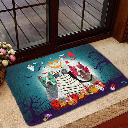Premium Halloween Bulldog Doormat