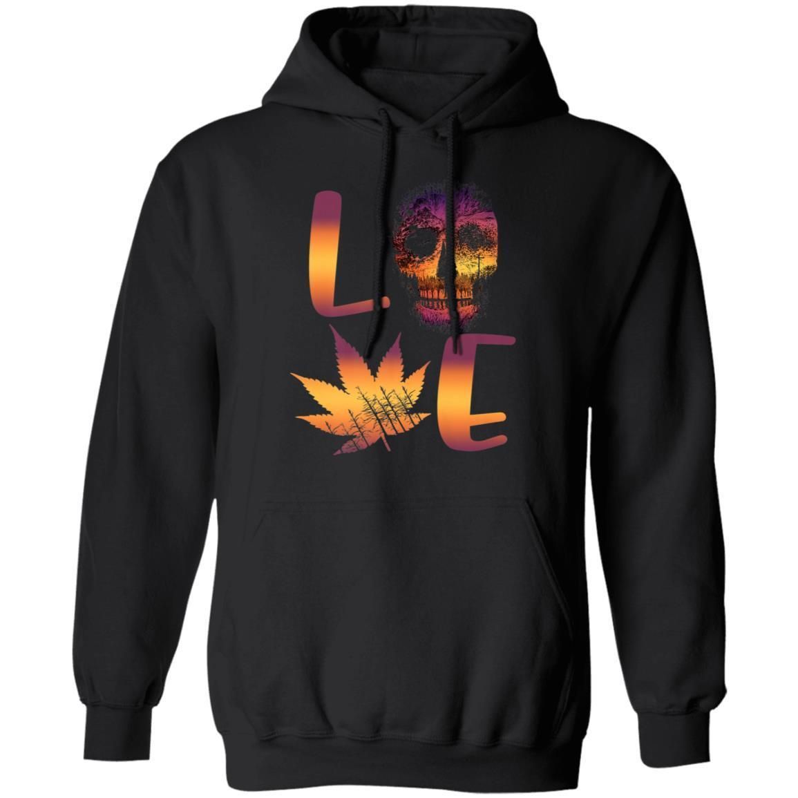 Love Skull Cannabis Weed Leaf Marijuana Vintage shirts