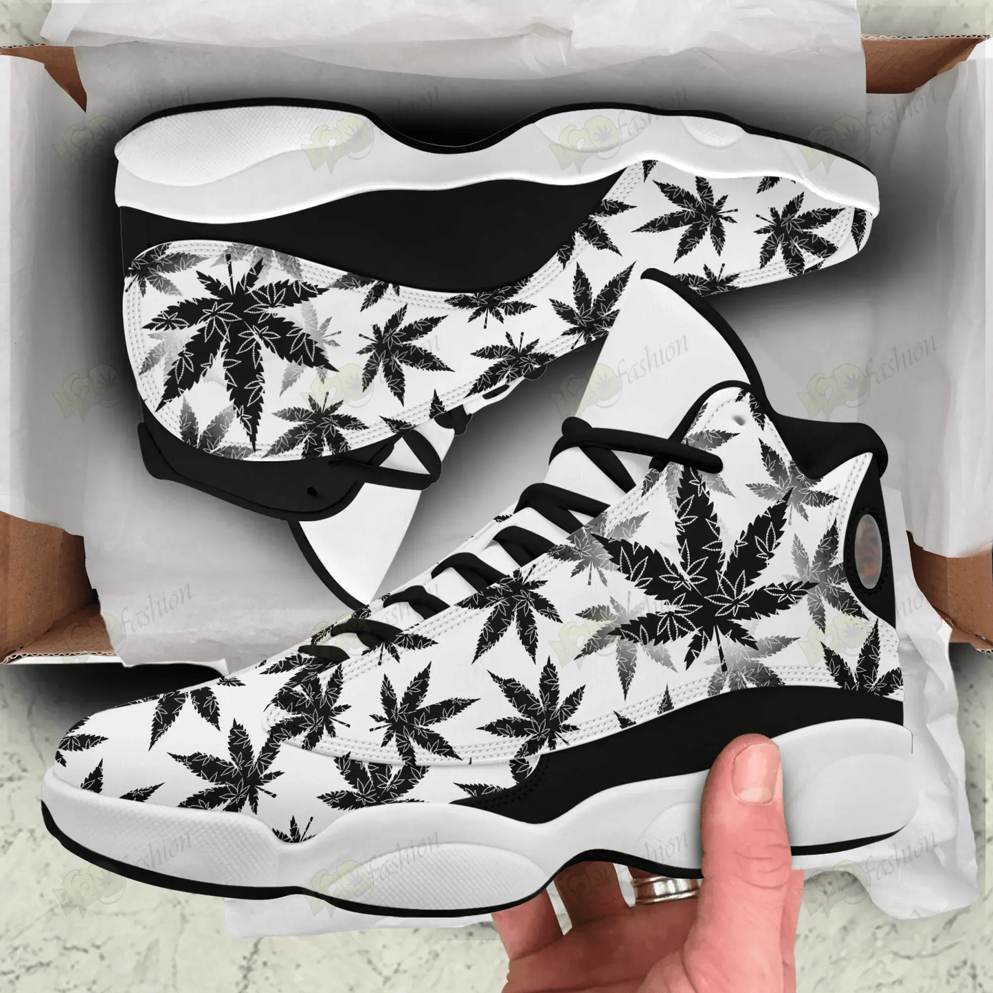 WEED AIR JORDAN 13 SNEAKERS JD13 XIII SHOES 18092116.CXT