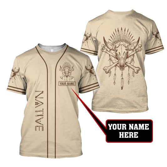 Custom Name Native American 3D All Over Printed Unisex Shirts
