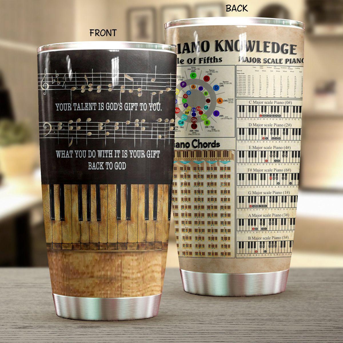 Piano Knowledge Personalized Tumbler TA031901 - Amaze Style™-