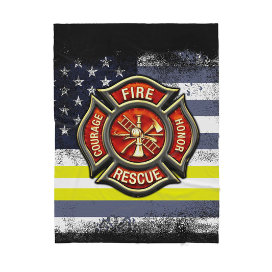 Firefighter Sherpa Blanket
