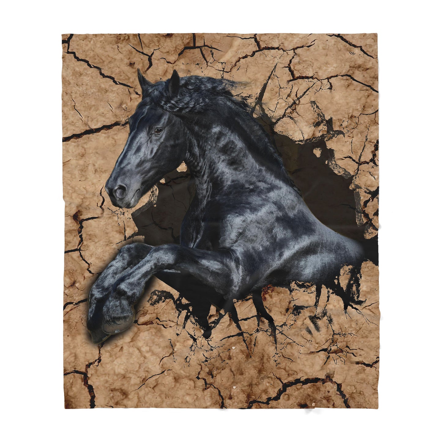 Custom Blanket Horse Sherpa Blanket TA