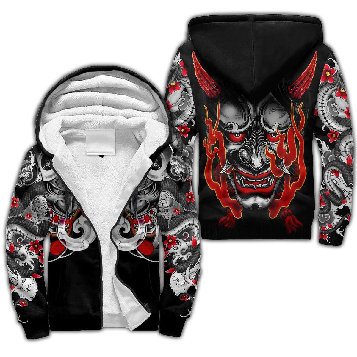 Japan Mask Tattoo 3D All Over Printed Unisex Shirt