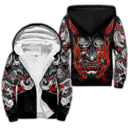 Japan Mask Tattoo 3D All Over Printed Unisex Shirt