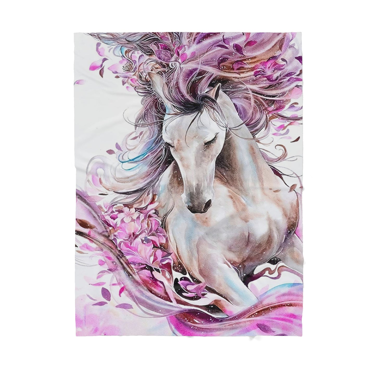Custom Blanket Horse Sherpa Blanket TA