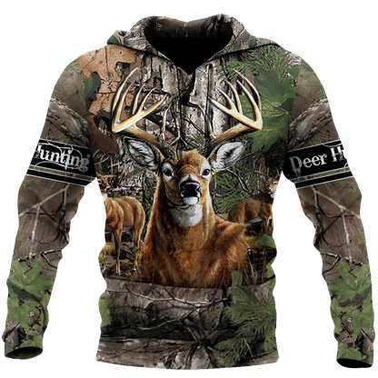 Personalized Name Deer Hunter 3D All Over Print Unisex Shirts