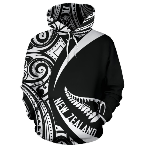 New Zealand Maori Pattern Hoodie - Circle Style J1 - Amaze Style™-Apparel