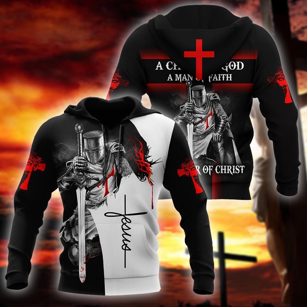 Knight of Christ Jesus 3D All Over Printed Shirts For Men and Women AM210401 - Amaze Style™-Apparel