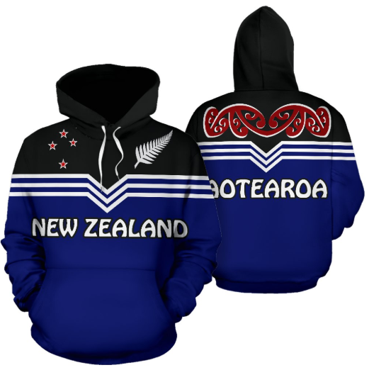 New Zealand Aotearoa Pullover Hoodie A0 - Amaze Style™-Apparel
