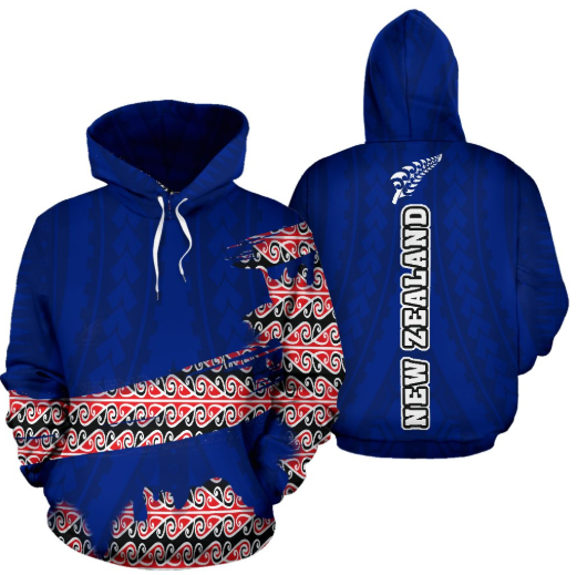 New Zealand Maori Pattern All Over Hoodie 01 JT6 - Amaze Style™-Apparel