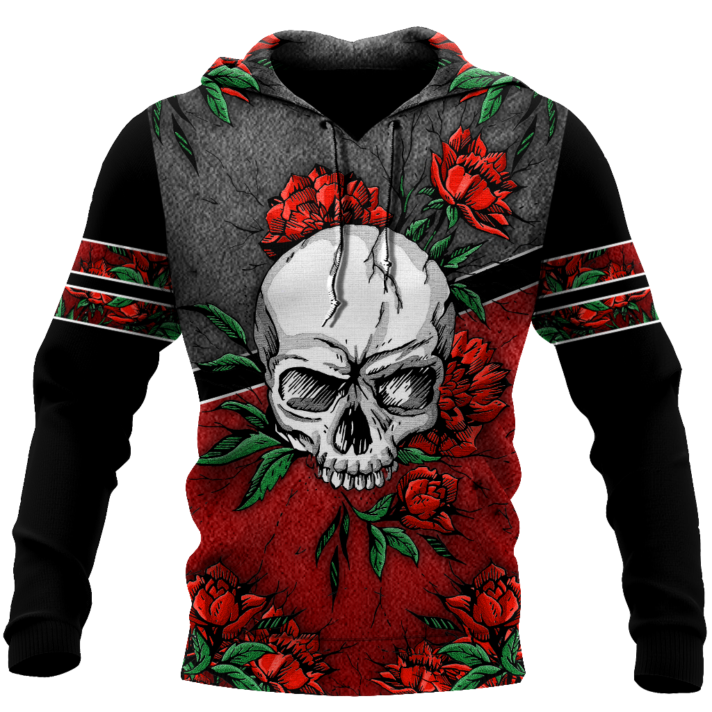 Love Rose And Skull 3D all over for man and women QB05152002 - Amaze Style™-Apparel