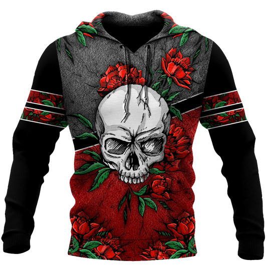 Love Rose And Skull 3D all over for man and women QB05152002 - Amaze Style™-Apparel