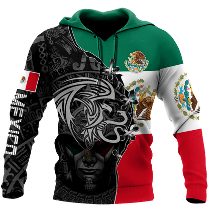 Mexico Aztec 3D All Over Printed Shirts For Men and Women