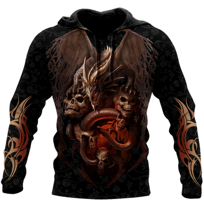 Love dragon skull 3D all over printed for man and women QB06172001