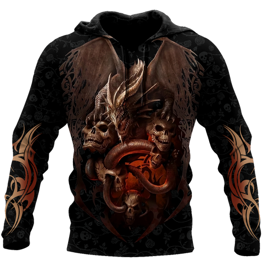 Love dragon skull 3D all over printed for man and women QB06172001