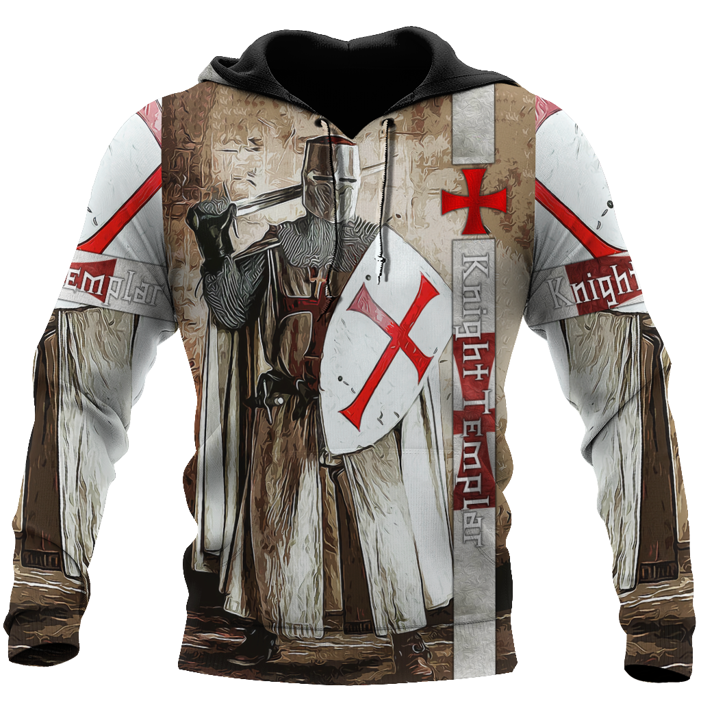 Premium Knight Templar Shield And Sword All Over Printed Shirts For Men And Women MEI