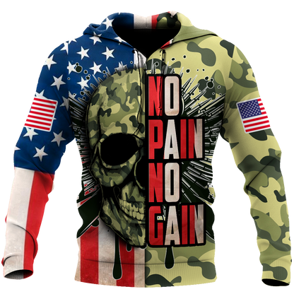 Skull Camo army 3D all over printed for man and women QB05312001
