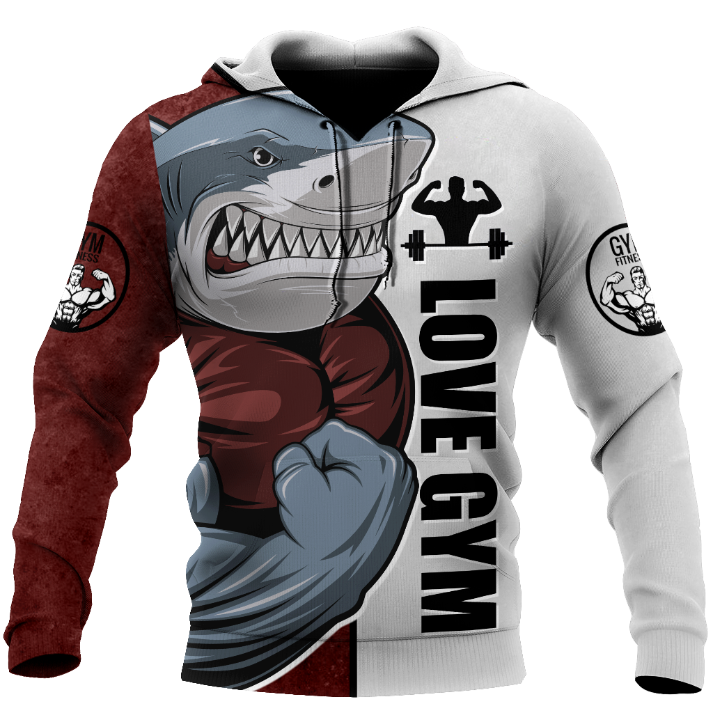 Premium Gym Shark 3d All Over Printed