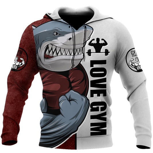 Premium Gym Shark 3d All Over Printed