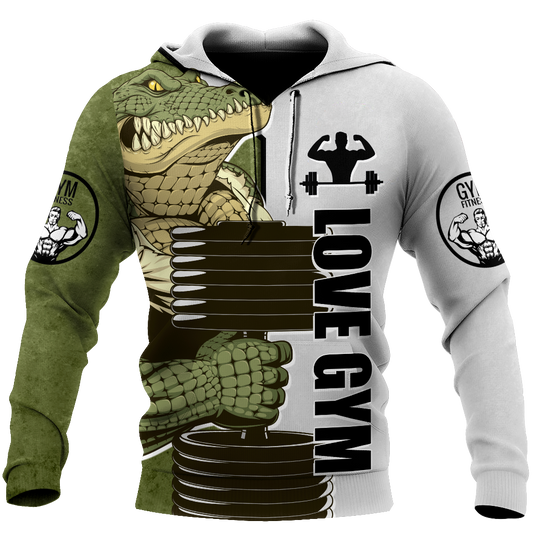 Premium Gym Crocodile 3d All Over Printed