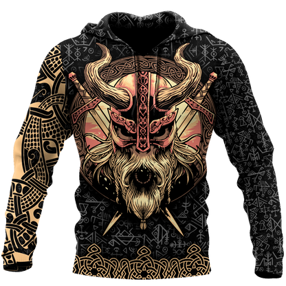 Love Skull Viking 3D all over printed for man and women QB06062004