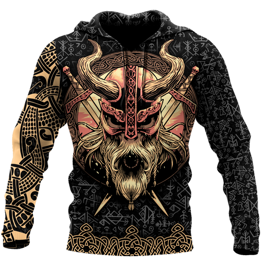 Love Skull Viking 3D all over printed for man and women QB06062004