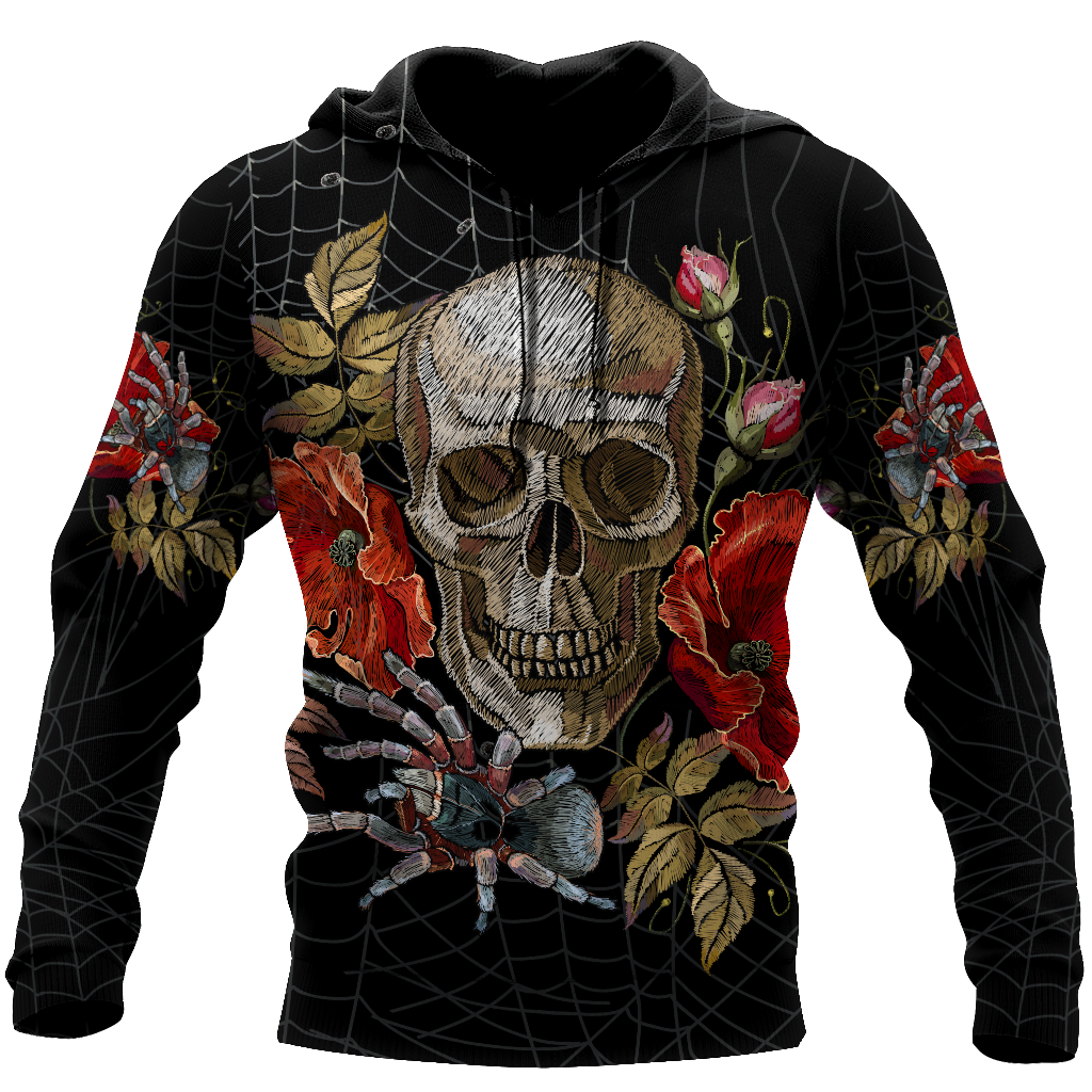 Love Skull red 3D all over printed for man and women QB06042001
