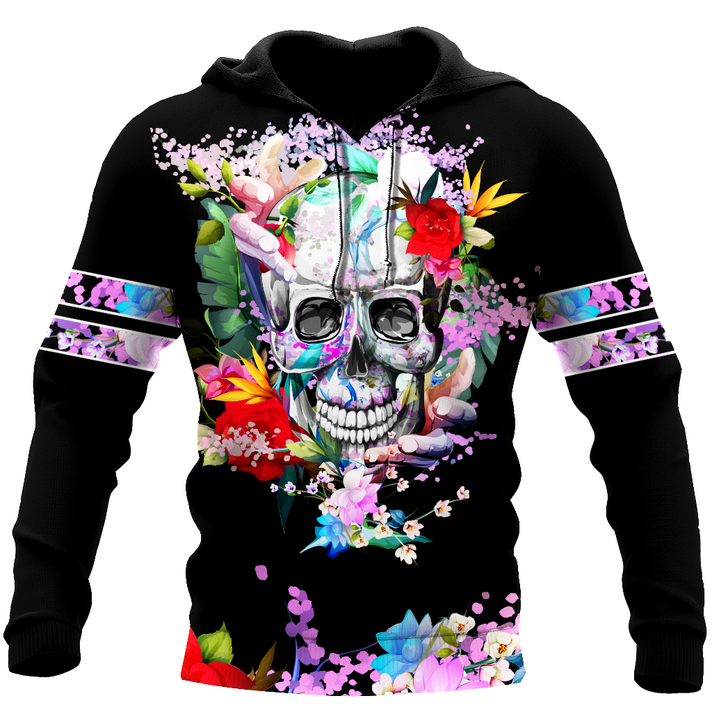Rose Love Skull 3D all over printed for man and women QB05252003 - Amaze Style™-Apparel