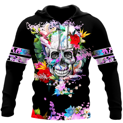 Rose Love Skull 3D all over printed for man and women QB05252003 - Amaze Style™-Apparel