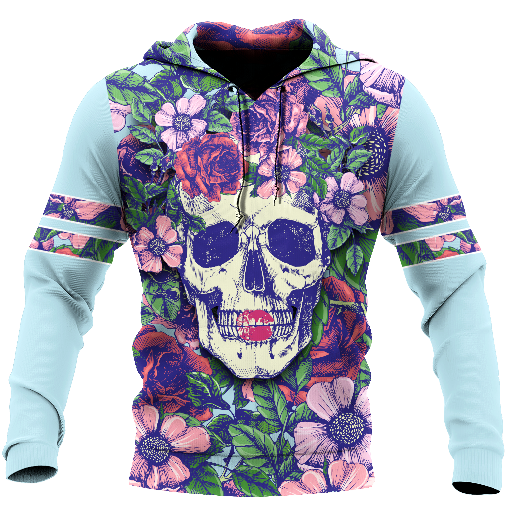 Rose Love Skull 3D all over printed for man and women QB05252004 - Amaze Style™-Apparel