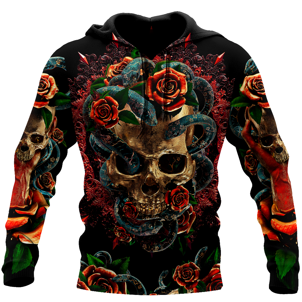 Love Skull red 3D all over printed for man and women QB06052002