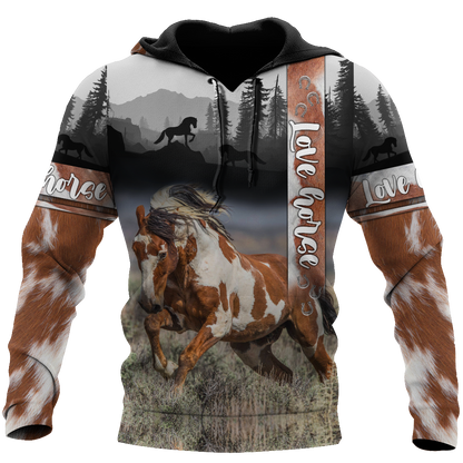 Beautiful American Paint Horse 3D All Over Printed Shirts For Men And Women DA19112005