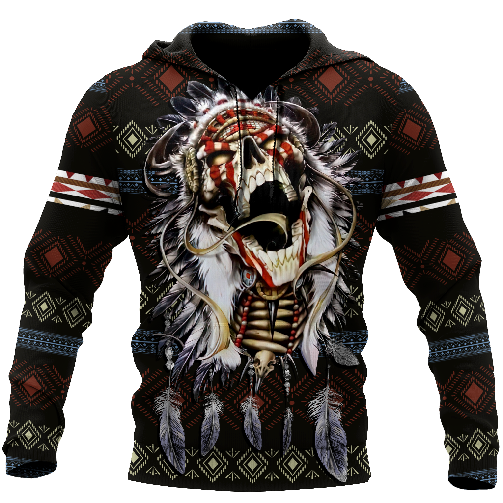 Love skull native 3D all over printed for man and women QB06122002