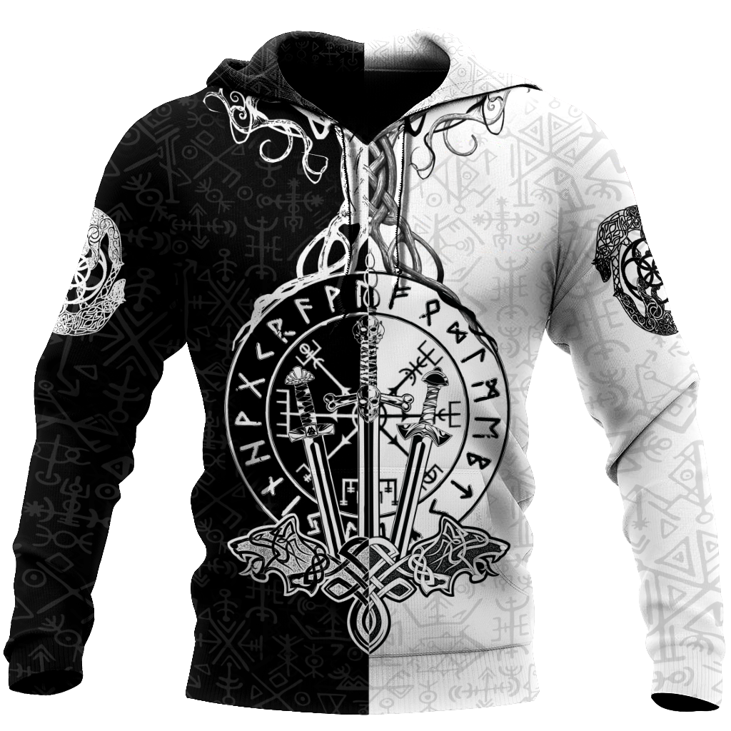 Love Viking Warriors tattoos 3D all over printed for man and women HHT01072002