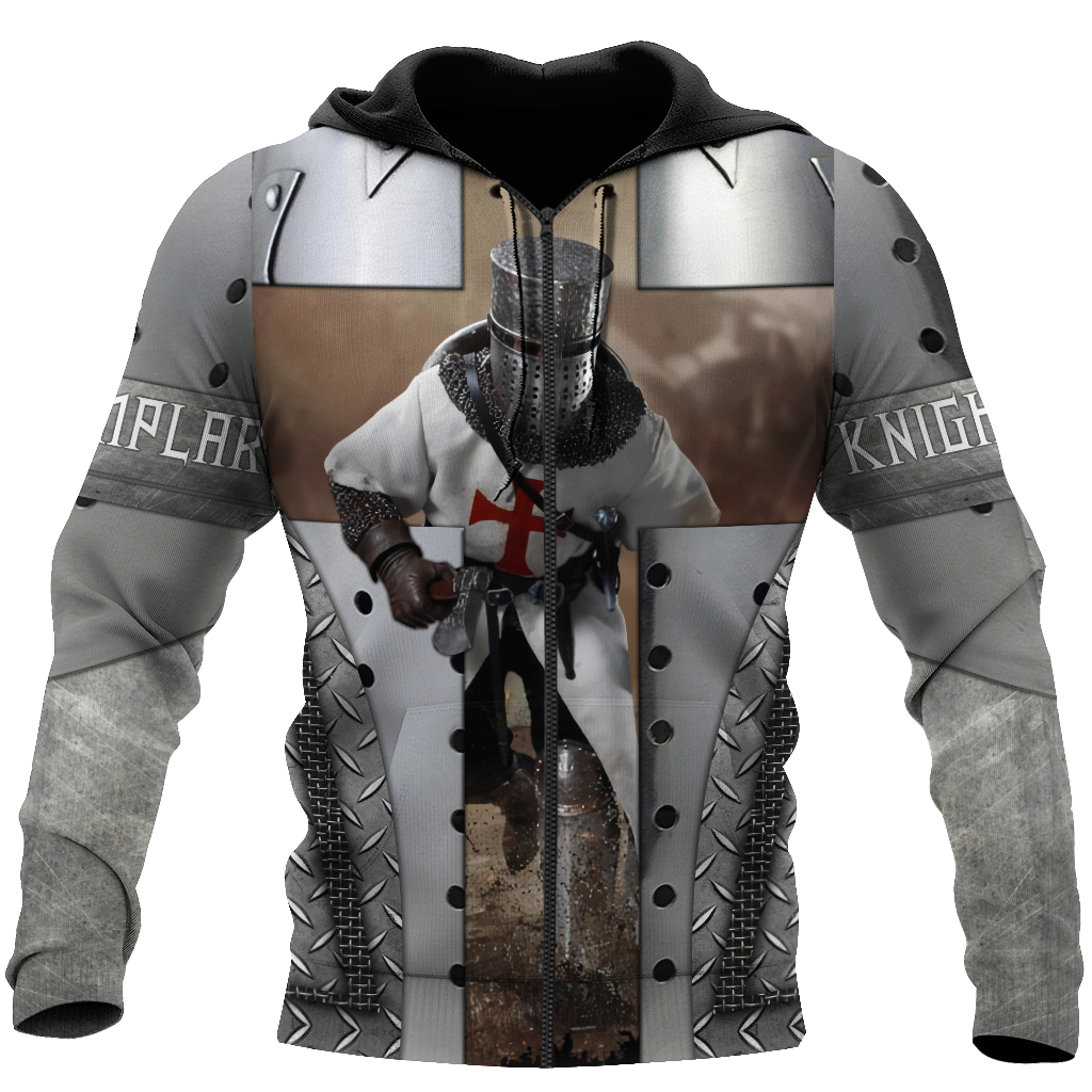 Premium Iron Pattern Knight Templar All Over Printed Shirts For Men And Women MEI