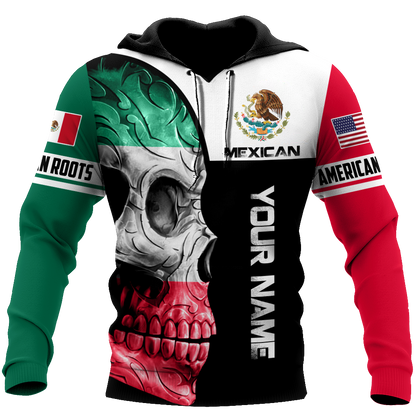 Mexican Skull 3D All Over Printed Unisex Hoodie