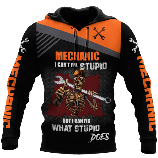 I Can Fix What Stupid Does All Over Printed Mechanic Hoodie For Men and Women TN