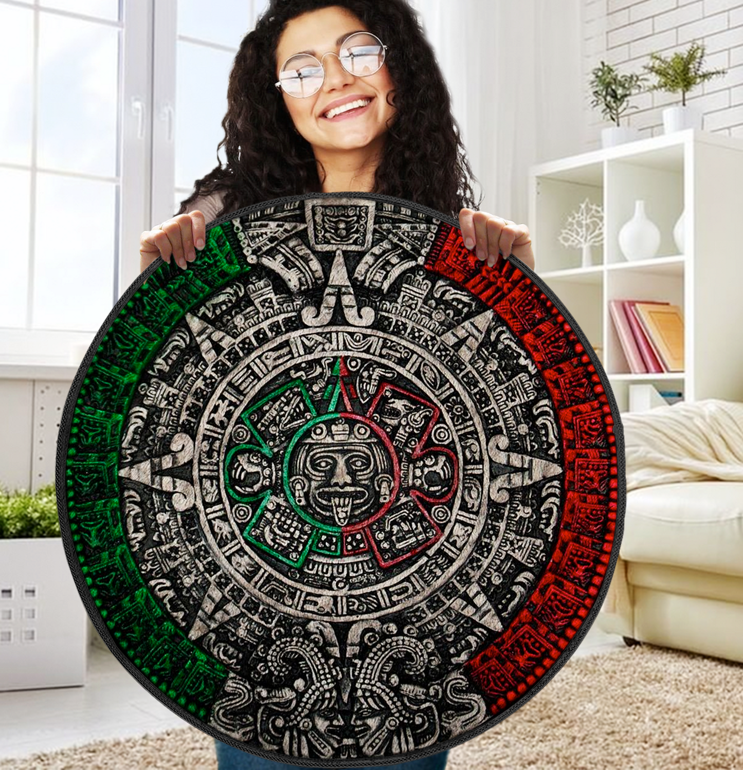 Aztec Circle Rug
