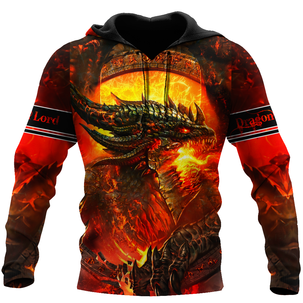 Premium All Over Printed Red Fire Dragon Shirts MEI