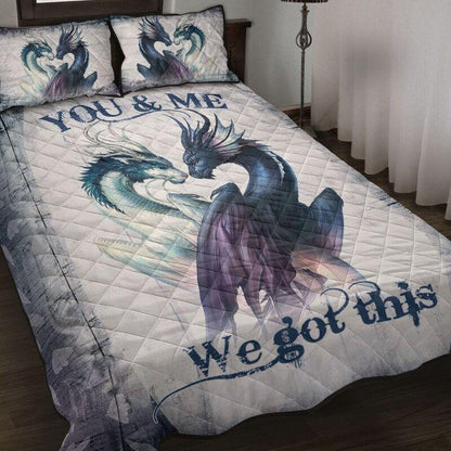 Dragon Art Quilt Bedding Set KT