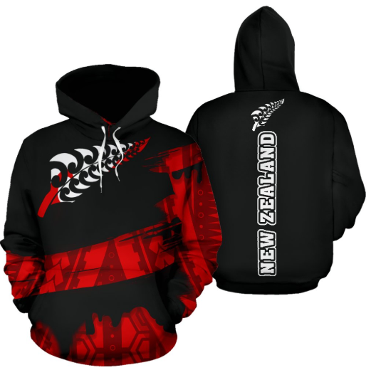 New Zealand Maori Pattern All Over Hoodie 02 JT6 - Amaze Style™-Apparel