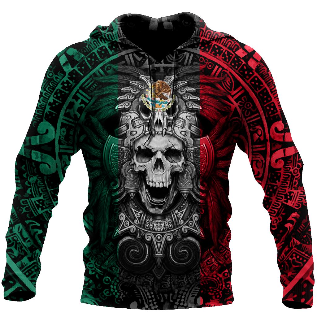 Mexican Aztec Warrior 3D All Over Printed Hoodie