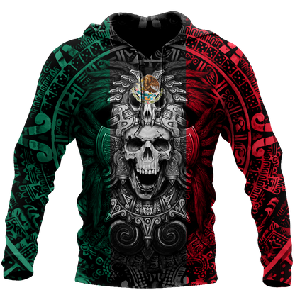 Mexican Aztec Warrior 3D All Over Printed Hoodie