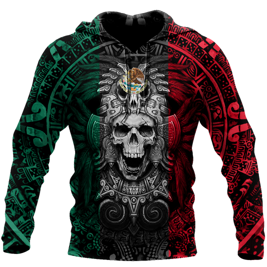 Mexican Aztec Warrior 3D All Over Printed Hoodie