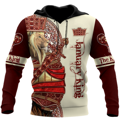 January King Lion 3D All Over Printed  Unisex Shirts