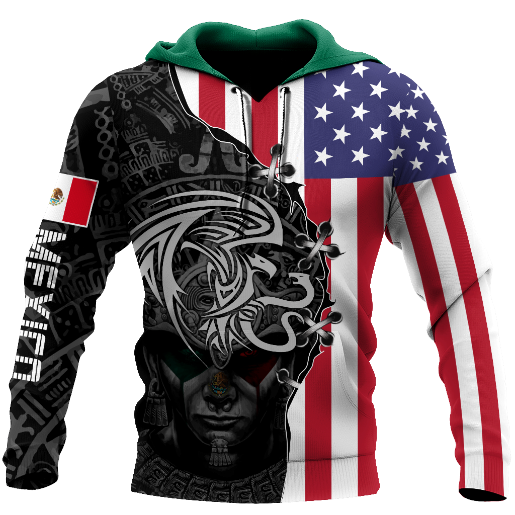 Mexico- US 3D All Over Printed Shirts For Men and Women